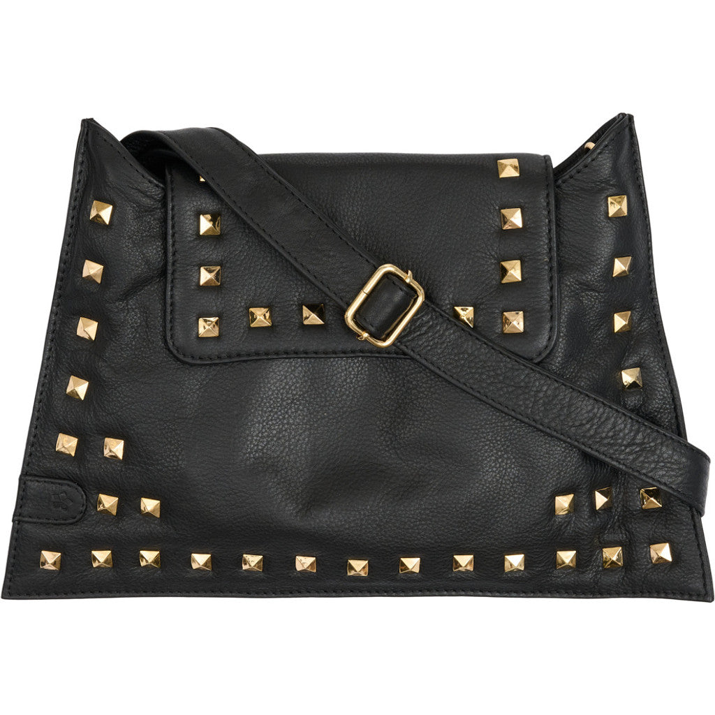 Access T&S Angela Stud Clutch-Bag Bags Black-gold