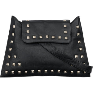 Access T&S Angela Stud Clutch-Bag Bags Black-silver