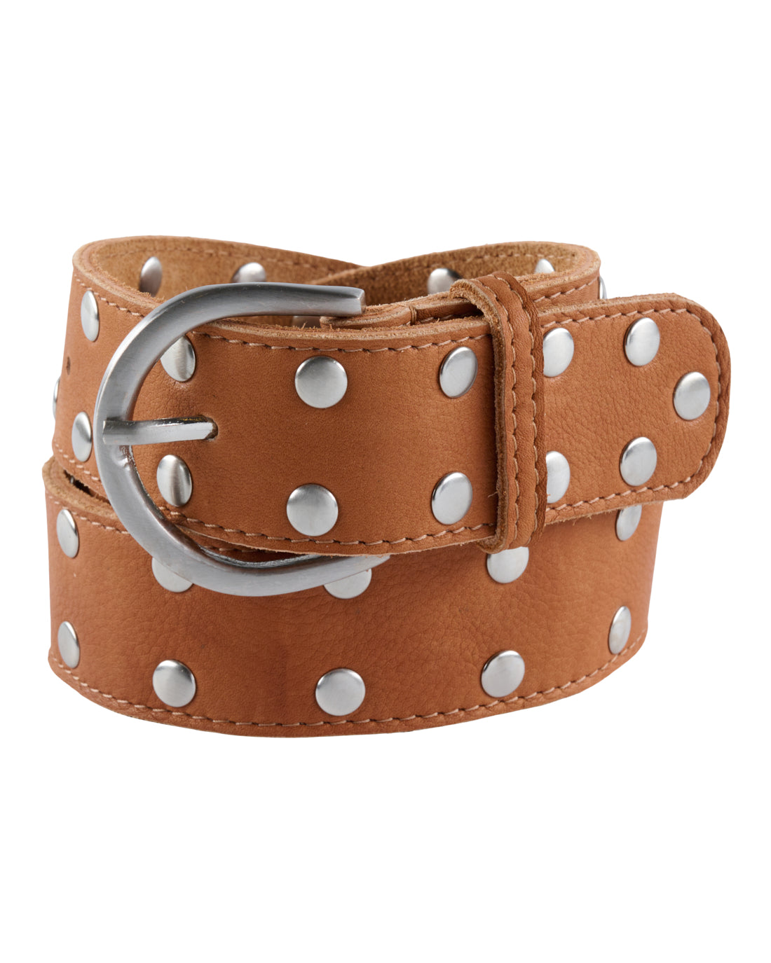 Access T&S Anni stud belt Belts Cognac-silver