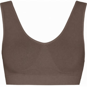 Microfiber T&S Asta wide Bra Bra top Cioccolato
