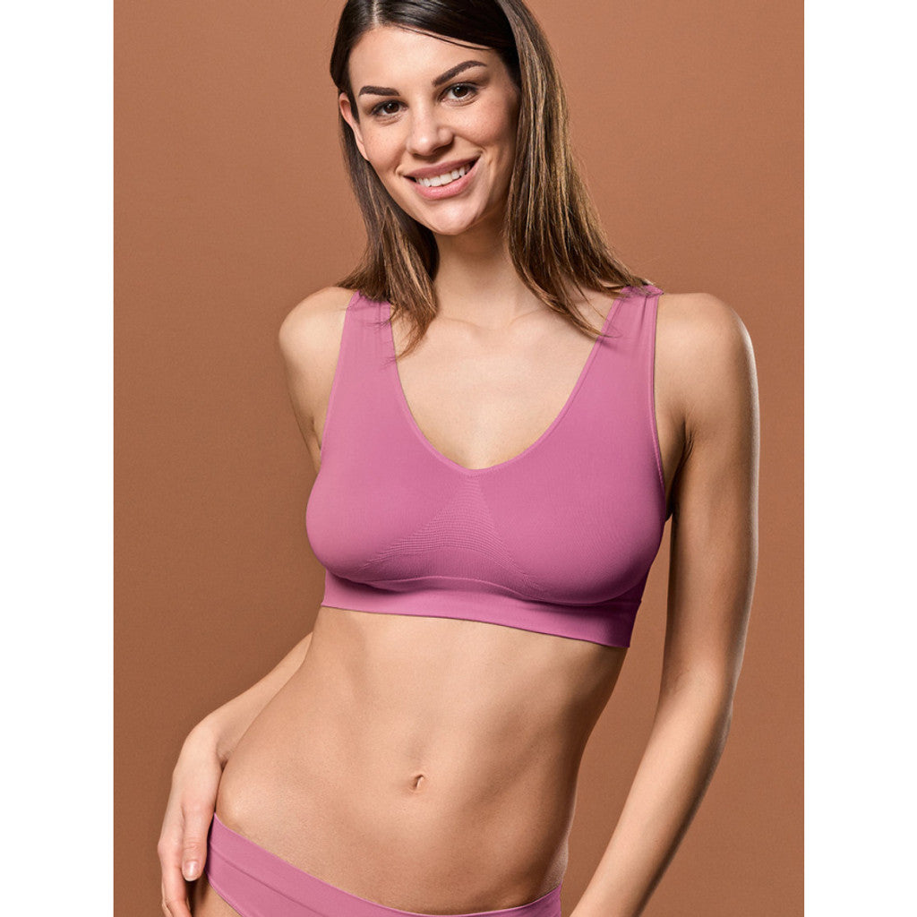 Microfiber T&S Asta wide color Bra Bra tops Malva