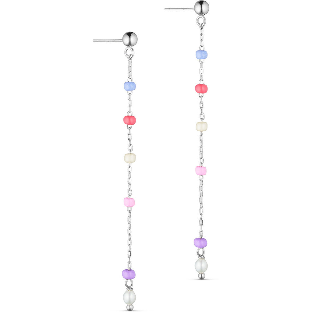 Jewelry T&S Atiana Purple Coral Earring - silver Earring Multi color
