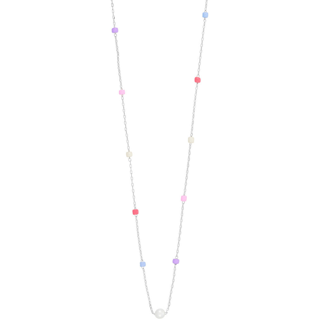 Jewelry T&S Atiana Purple Coral Necklace - silver Necklace Multi color