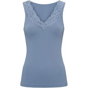 Microfiber T&S Belen rib v-lace Top Rib Top Balena