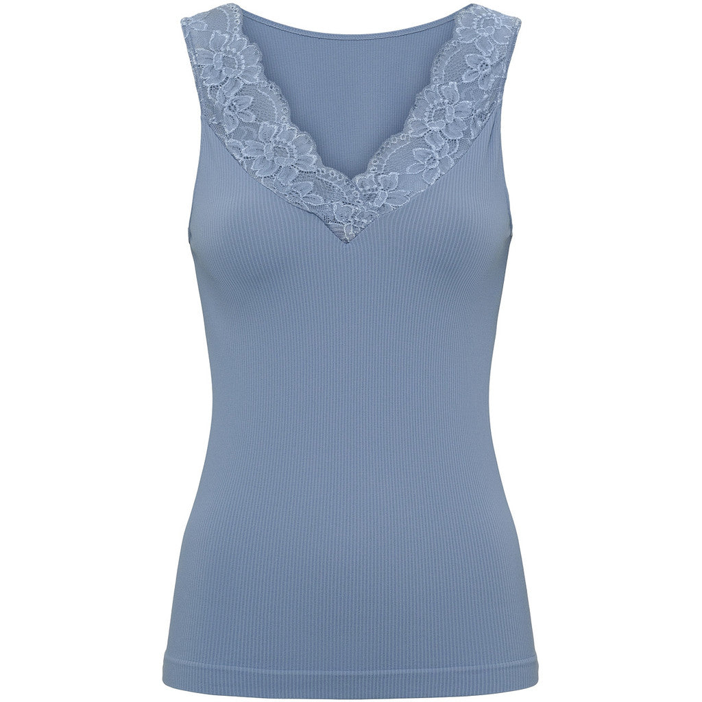 Microfiber T&S Belen rib v-lace Top Rib Top Balena