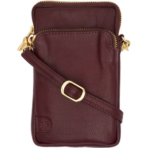 Access T&S Betty phone Hanger Bags Bordeaux-gold