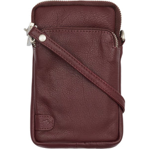 Access T&S Betty phone Hanger Bags Bordeaux-silver