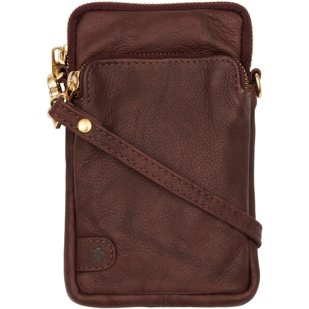 Access T&S Betty phone Hanger Bags Chokolate-13-gold