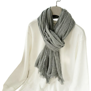 Scarf T&S Boma Cotton Scarf Scarf Grey