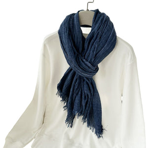 Scarf T&S Boma Cotton Scarf Scarf Navy