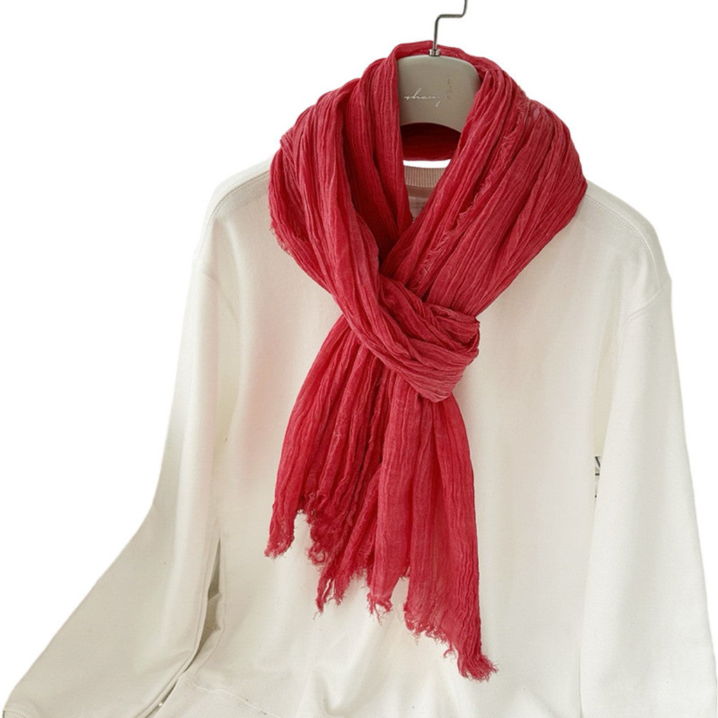 Scarf T&S Boma Cotton Scarf Scarf Red