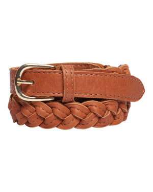 Access T&S Braited belt Belts Cognac-gold
