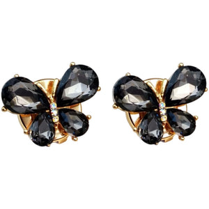 Jewelry T&S Button Cover Butterfly Color Botton Cover Grey