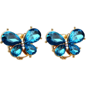 Jewelry T&S Button Cover Butterfly Color Botton Cover Turquoise