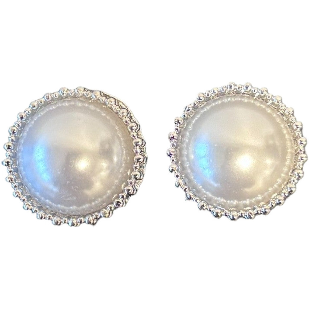 Jewelry T&S Button Cover Celin 2 pcs Botton Cover Silver