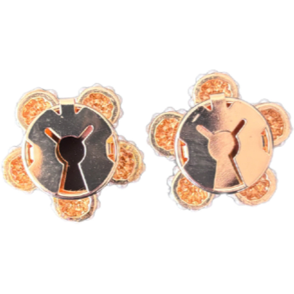 Jewelry T&S Button Cover Four Leaf 2 pcs Botton Cover Gold