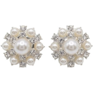 Jewelry T&S Button Cover Mette-Marit 2 pcs Botton Cover Silver
