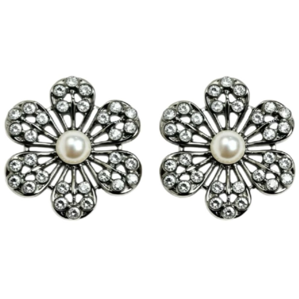 Jewelry T&S Button Cover Nessa 2 pcs Botton Cover Black-Gun