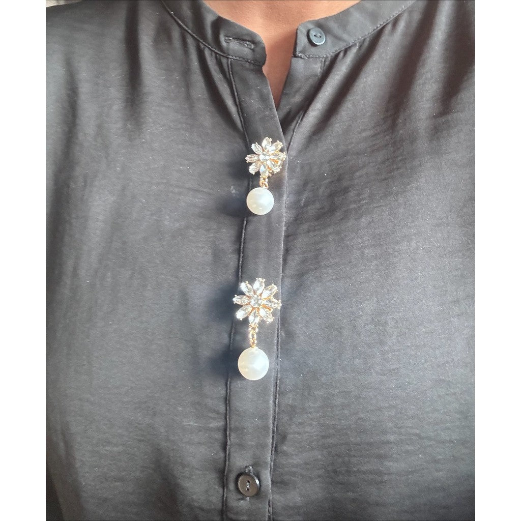 Jewelry T&S Button Cover Pandora 2 pcs Botton Cover Gold