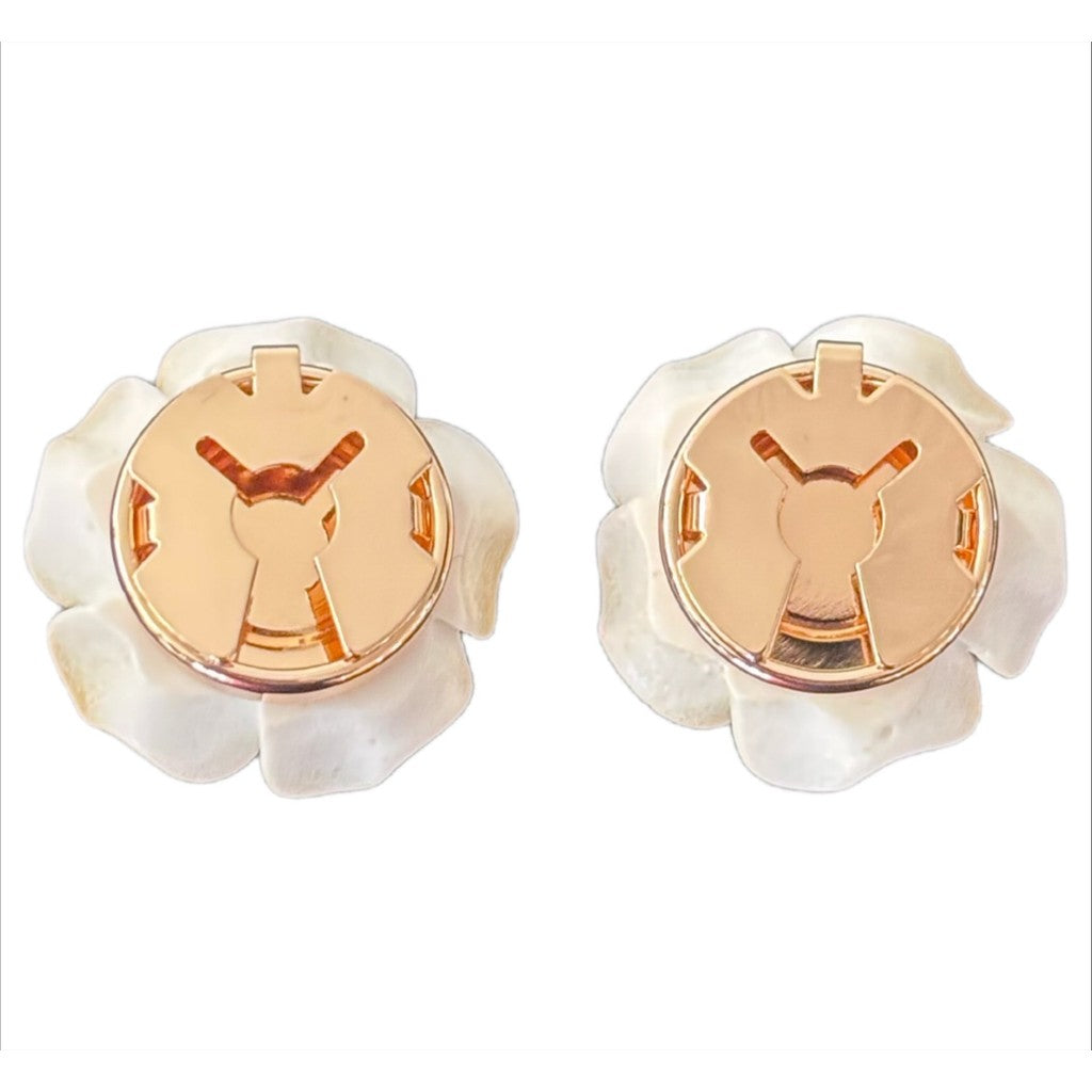 Jewelry T&S Button Cover Rose 2 pcs Botton Cover Off White