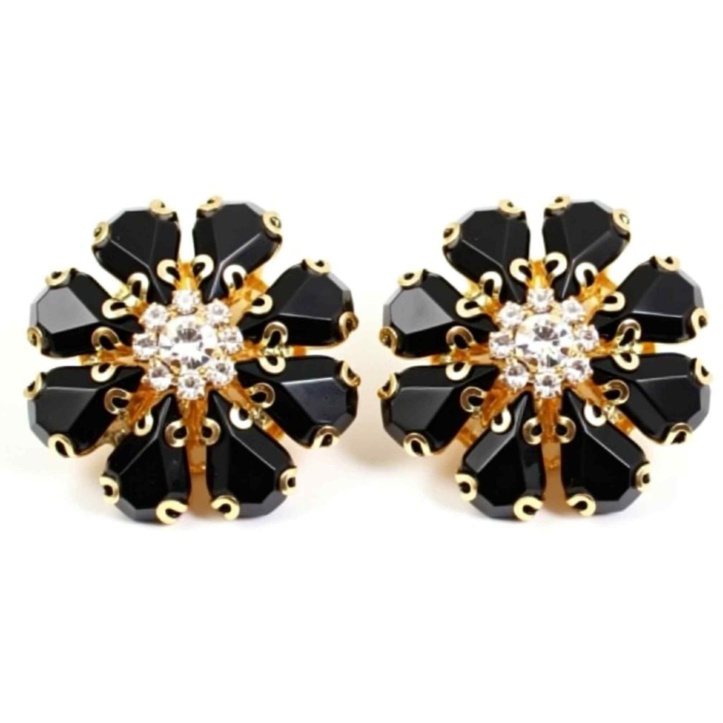 Jewelry T&S Button Cover Solveig 2 pcs Botton Cover Black