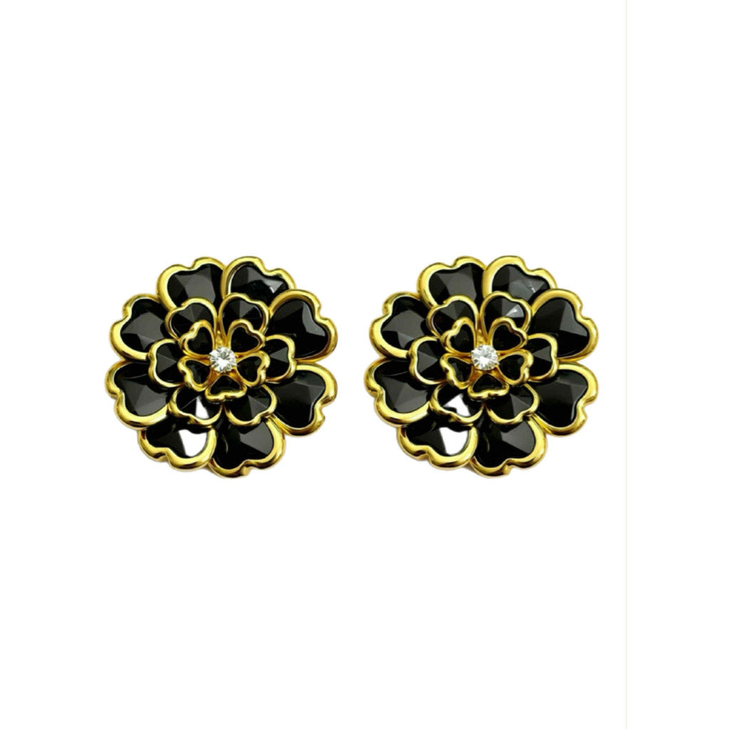 Jewelry T&S Button Cover Willow 2 pcs Botton Cover Black