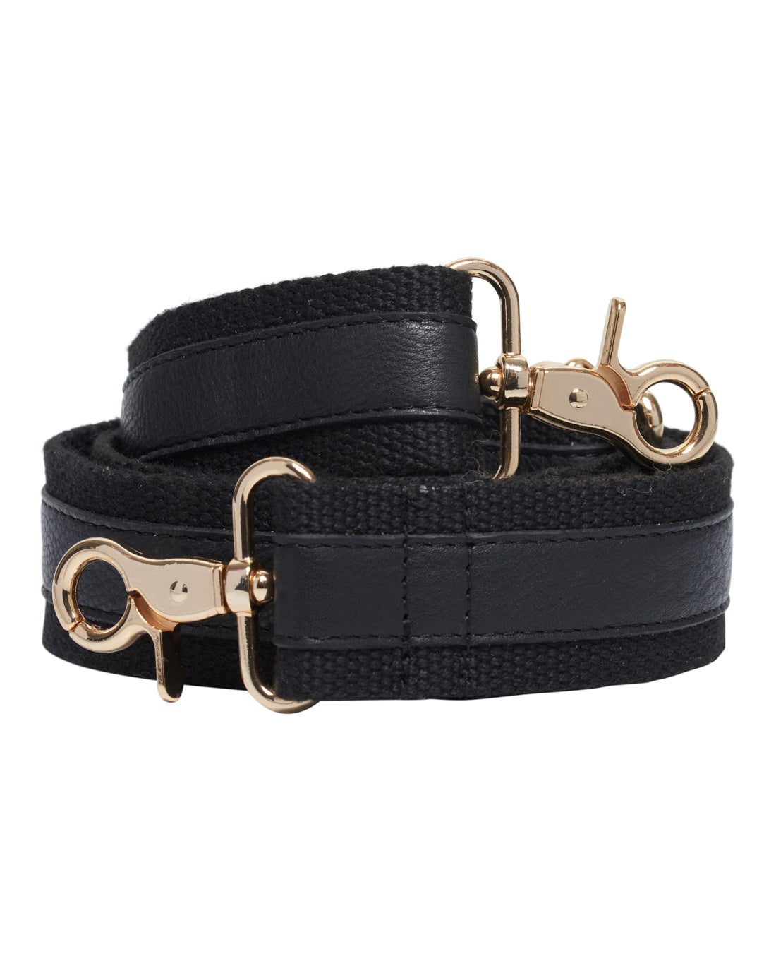 Access T&S Canvas leather strap Bags Black-gold