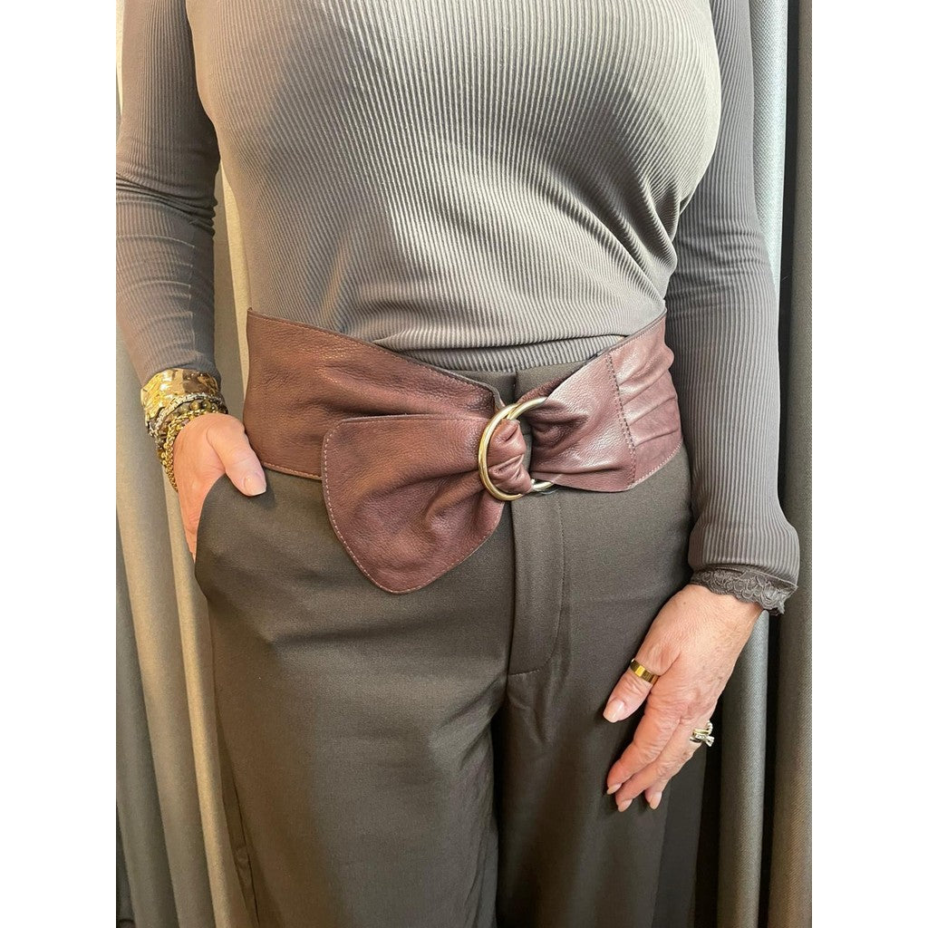 Access T&S Cara Belt Belts Chokolate-13-gold