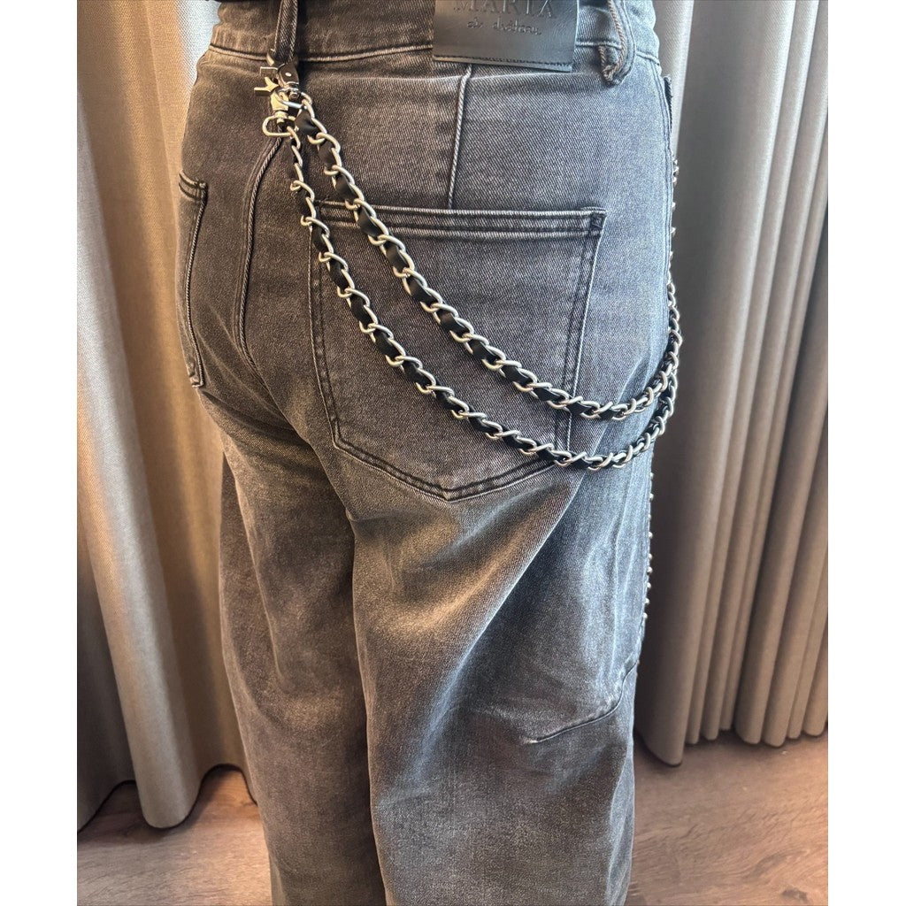 Access T&S Charleen multi strap long Bags Black-silver