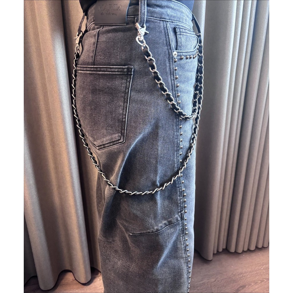 Access T&S Charleen multi strap long Bags Black-silver