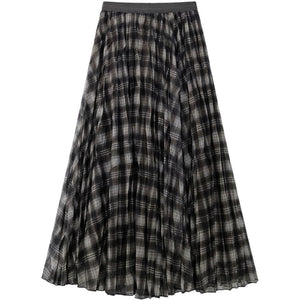 Clothing T&S Checked Skirt Skirt Brown