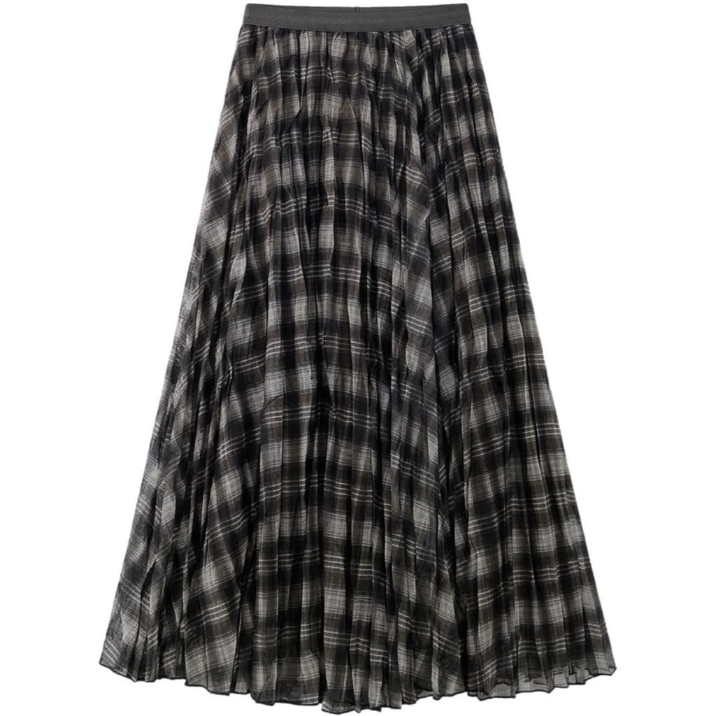 Clothing T&S Checked Skirt Skirt Brown