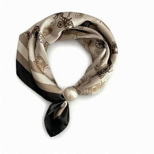 Jewelry T&S Chloe Scarf w. magnetic pearl Scarf Horse