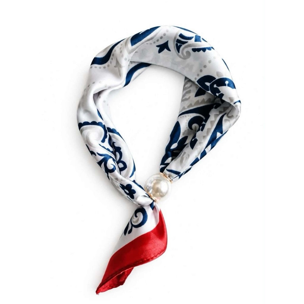 Scarf T&S Chloe Scarf w. magnetic pearl Scarf aw15