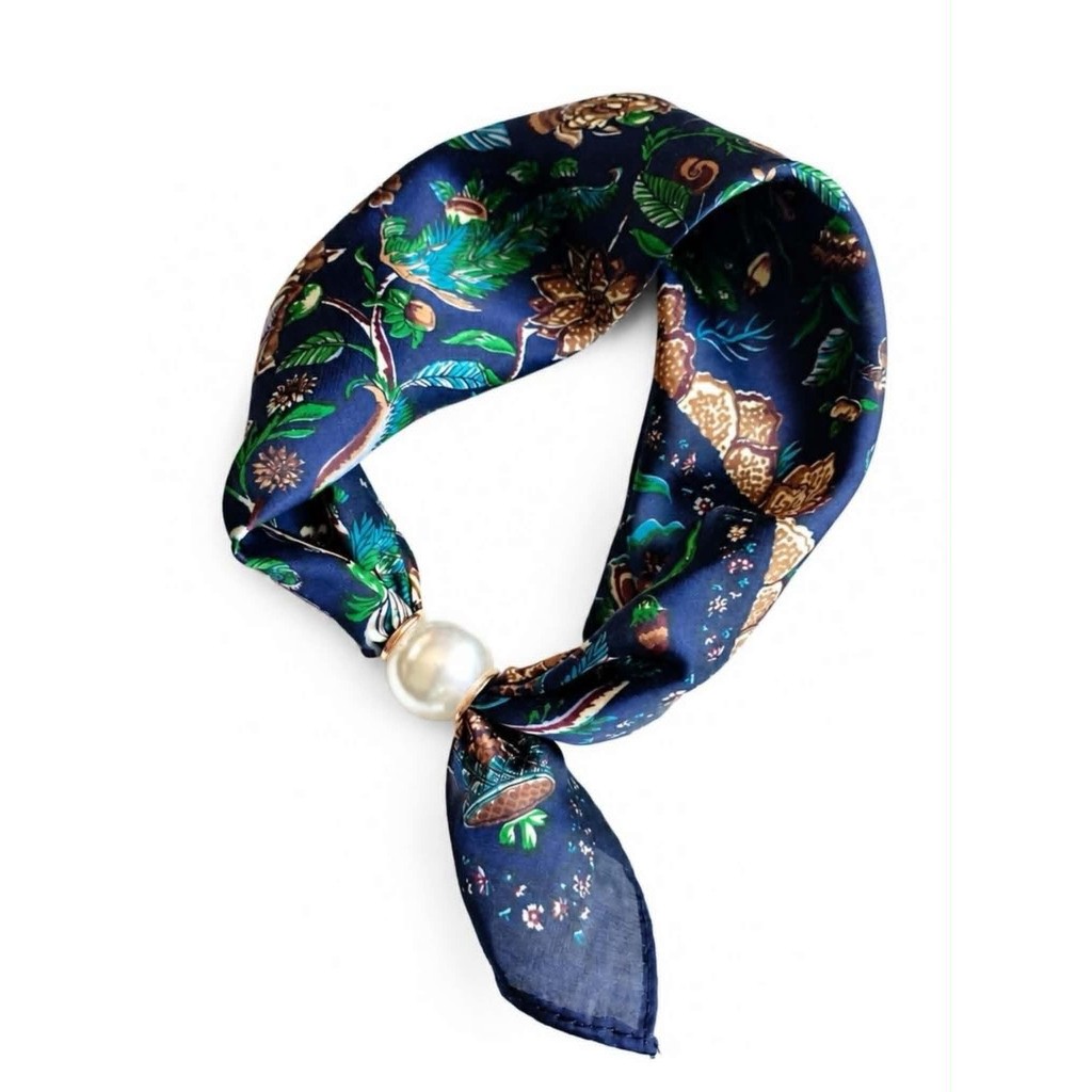 Scarf T&S Chloe Scarf w. magnetic pearl Scarf aw20