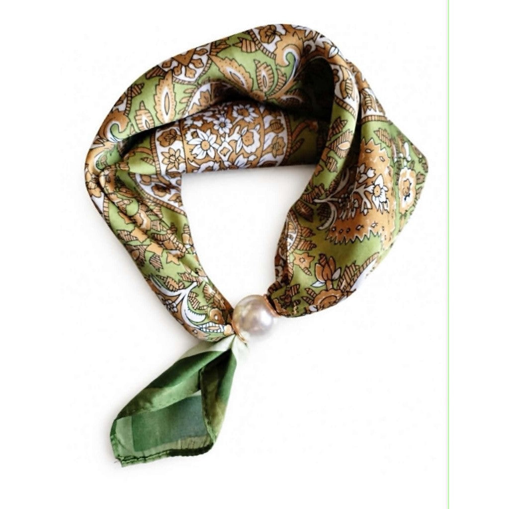 Scarf T&S Chloe Scarf w. magnetic pearl Scarf aw27
