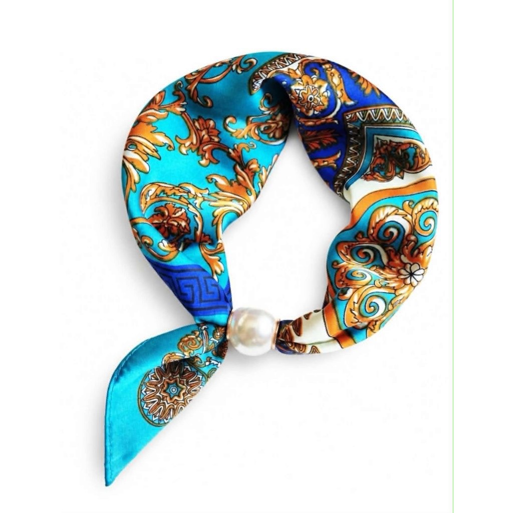 Scarf T&S Chloe Scarf w. magnetic pearl Scarf aw28