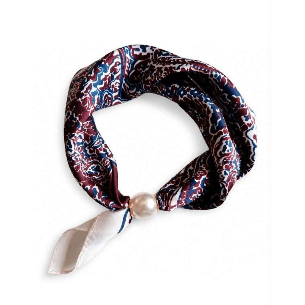 Scarf T&S Chloe Scarf w. magnetic pearl Scarf aw5