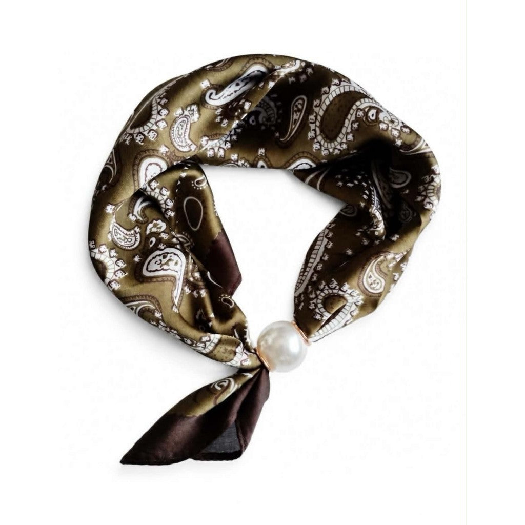 Scarf T&S Chloe Scarf w. magnetic pearl Scarf aw8
