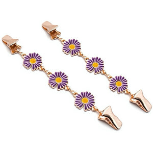 Jewelry T&S Clothing Clips Daisie 2 pcs Clothing Clips Purple