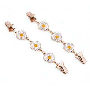 Jewelry T&S Clothing Clips Daisie 2 pcs Clothing Clips White