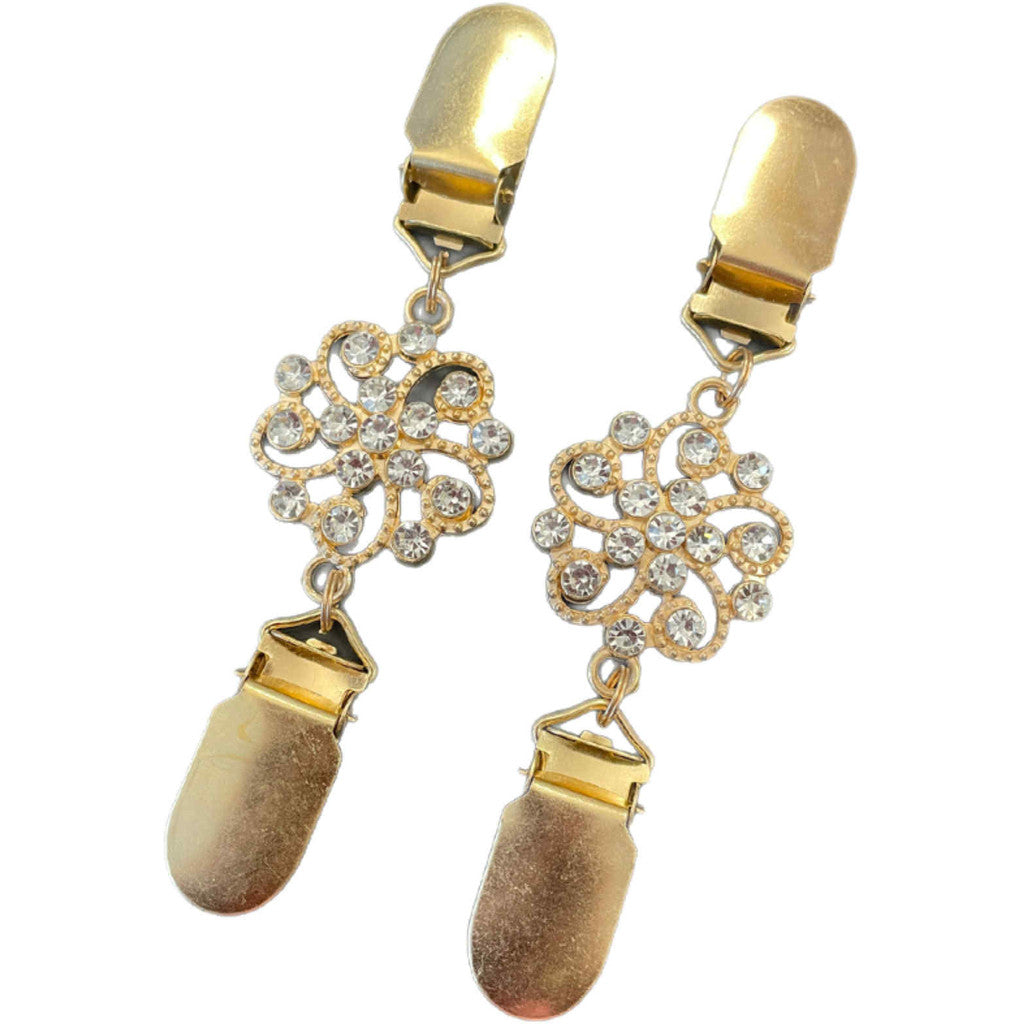 Jewelry T&S Clothing Clips Lilo 2 pcs Clothing Clips Gold