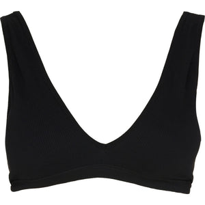 Microfiber T&S Costina rib Bra Bra top Nero
