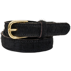 Access T&S Croco Hair On Belt Belts Croco Hair On Gold
