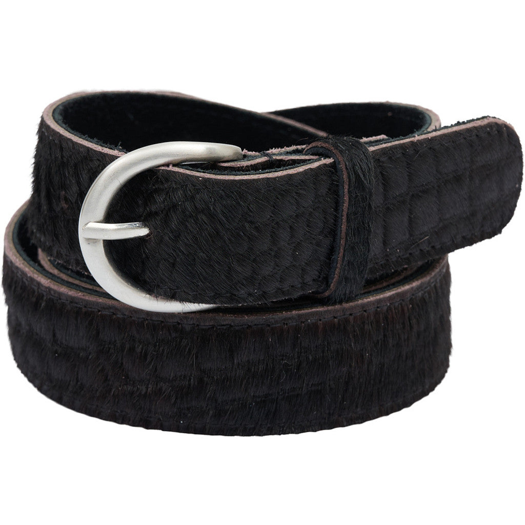 Access T&S Croco Hair On Belt Belts Croco Hair On Silver