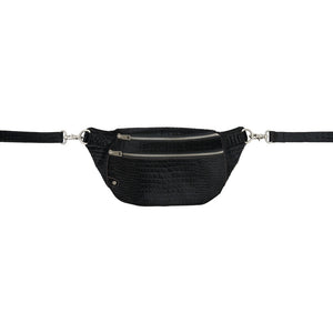 Access T&S Croco Hair on Bumbag Bumbag Croco Silver
