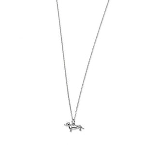 Jewelry T&S Dachshund Necklace Necklace Silver
