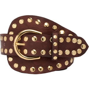 Access T&S Dunja Plus Stud Belt Belt Chokolate-13-gold