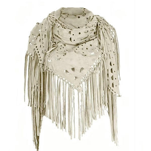 Scarf T&S Ellie Fringe Scarf Scarf Off White