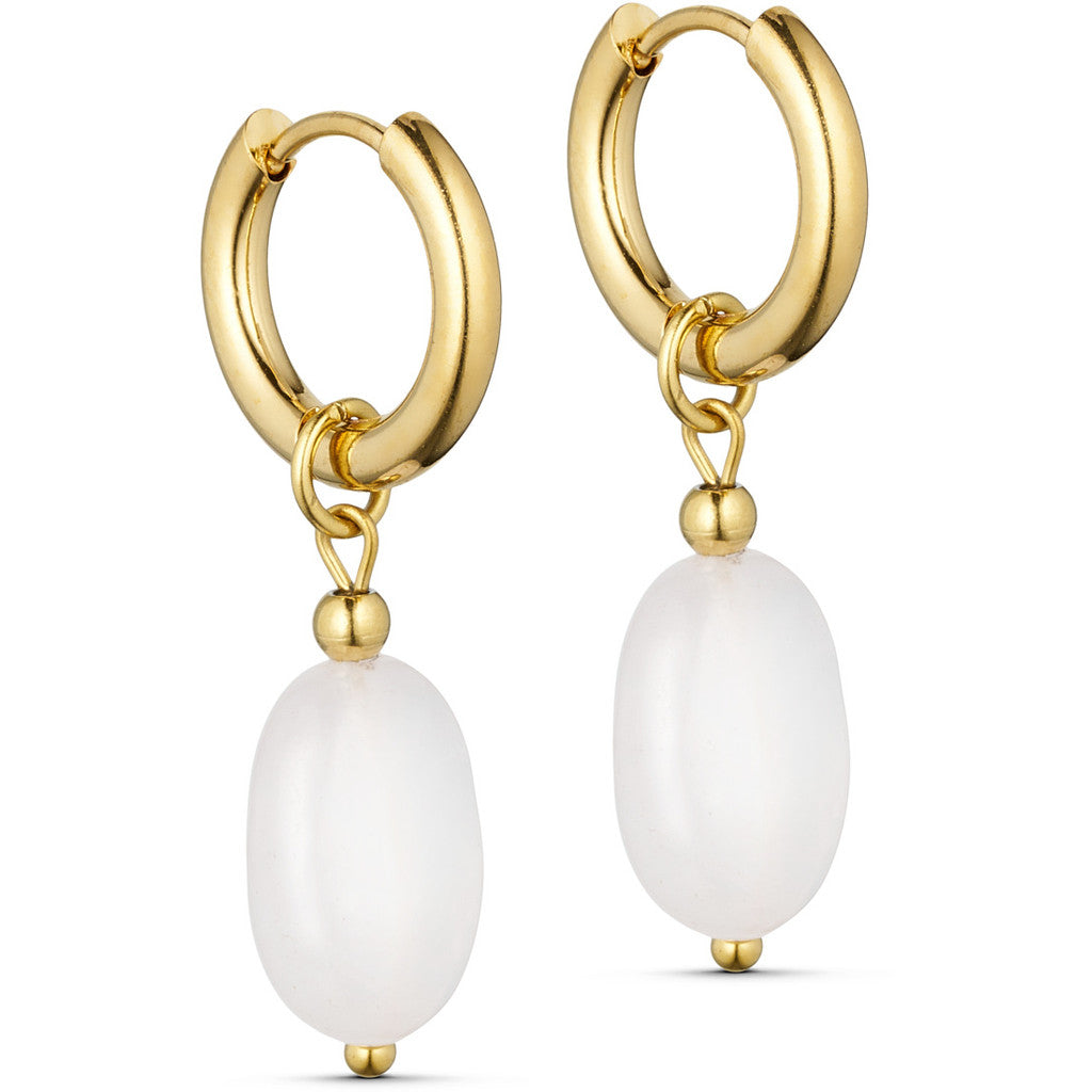 Jewelry T&S Fea Earring Earring Rose quartz